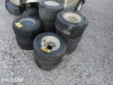 5 GOLF CART TIRES AND WHEELS