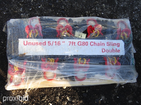 5/16" 7' G80 DOUBLE SLING CHAIN