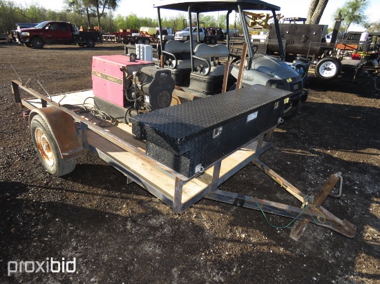 PORTABLE LINCOLN RANGER 8 WELDER W/ TRAILER (REGISTRATION PAPER ON HAND AND WILL BE MAILED WITHIN 14