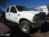 2000 FORD F350 PICKUP DIESEL, SHOWING APPX 330,728 MILES (VIN # 1FTSW31F1YEC97001) (TITLE ON HAND AN