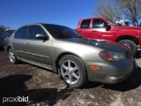 2002 INFINITI CAR VIN # JNKDA31A82T002005 (SHOWIN APPX 128,456 MILES) (TITLE ON HAND AND WILL BE MAI