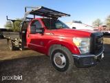 2012 FORD F350 FLATBED SHOWING APPX 316,976 MILES VIN # 1FDRF3GT3CEA42673 (TITLE ON HAND AND WILL BE