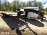 25' TANDEM DUAL GOOSENECK TRAILER W/ DOVE (VIN # 14MAB11B8FA001052) (TITLE ON HAND AND WILL BE MAILE
