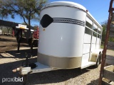 S & H 2 HORSE TRAILER W/ TACK ROOM VIN # 140RB12C34A048904 (TITLE ON HAND AND WILL BE MAILED CERTIFI