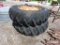 2 - 18.4 X 38 TRACTOR TIRES AND RIMS