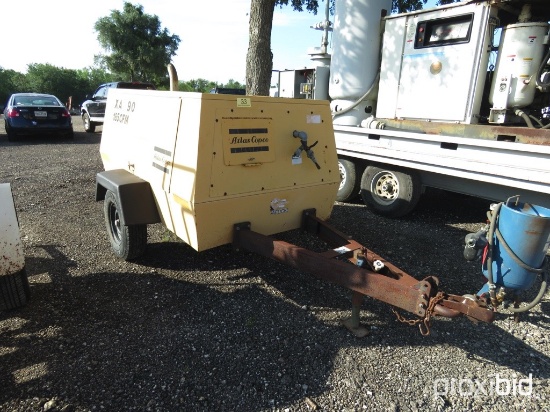 ATLAS COPCO XAS90 185CFM AIR COMPRESSOR (SHOWING 381 HOURS)