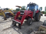 MF 393 TRACTOR W/ MF 236 LOADER SERIAL # E33073 (SHOWING APPX 2,706 HOURS)