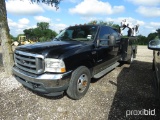 2002 FORD F350 PICKUP W/ CRANE (VIN # 1FTWW32F62ED41209) (SHOWING APPX 296,780 MILES) (TITLE ON HAND
