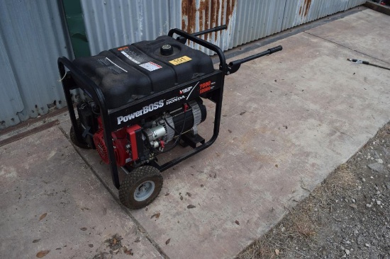 POWERBOSS 7000 WATTS GENERATOR POWERED BY HONDA POWERED BY HONDA