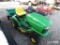 JD LT150 RIDING MOWER W/ YARD TRAILER SERIAL # M0L150B035539