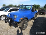 1987 JEEP YJ W/ 4.2 LITER ENGINE VIN # 2BCCV81J7HB535505 (SHOWING APPX 147,886 MILES) (TITLE ON HAND