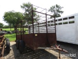 5' X 12' HOMEMADE STOCK TRAILER WEIGHT SLIP NEEDED AFTER PURCHASE (PAPERWORK FROM LAW ENFORCEMENT IN