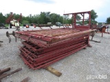20 - 10' CATTLE PANELS W/ 3 ALLEY BOWS, 4 GATES, AND CUT GATE