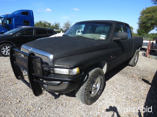 1998 DODGE RAM 1500 PICKUP VIN # 3B7HF13ZXWG156388 (SHOWING APPX 149,654 MILES) (TITLE ON HAND AND W