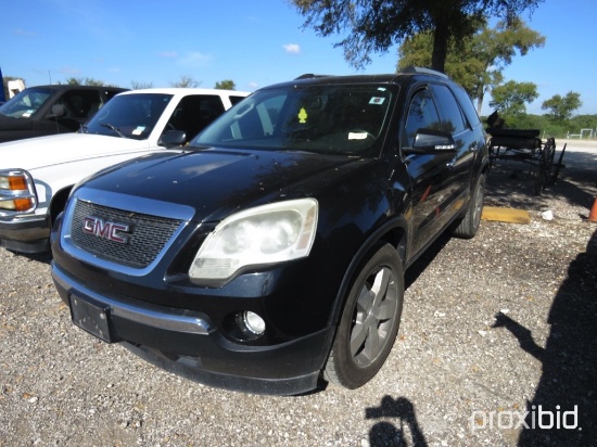2011 GMC ACADIA VIN # 1GKKRRED0BJ115262 (SHOWING APPX 187,716 MILES) (TITLE ON HAND AND WILL BE MAIL