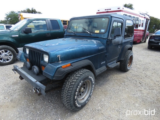 1995 JEEP WRANGLER (SHOWING APPX 176,405) (VIN # 1J4FY19P6SP257547) (TITLE ON HAND AND WILL BE MAILE