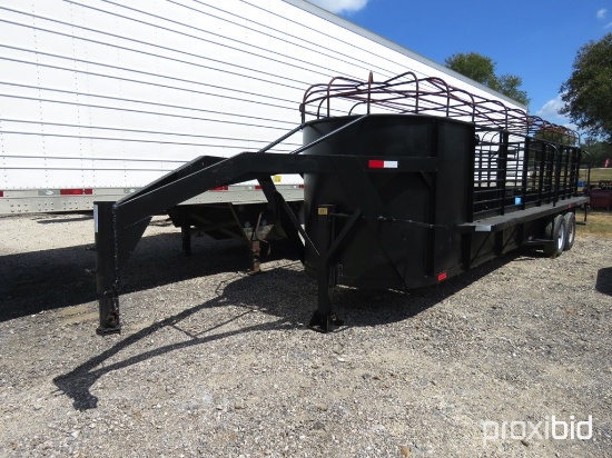 54' X 24' GOOSENECK CATTLE TRAILER REGISTRATION RECEIPT ON HAND AND WILL BE MAILED CERTIFIED WITHIN