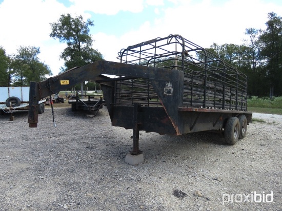 16' GOOSENECK CATTLE TRAILER VIN # 7908