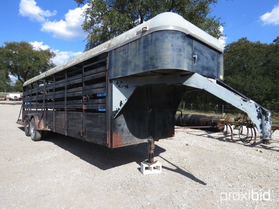 24' CATTLE TRAILER (VIN # 1684124) (REGISTRATION PAPER ON HAND AND WILL BE MAILED CERTIFIED WITHIN 1