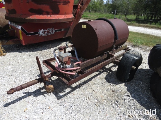 FUEL TANK ON TRAILER FRAME