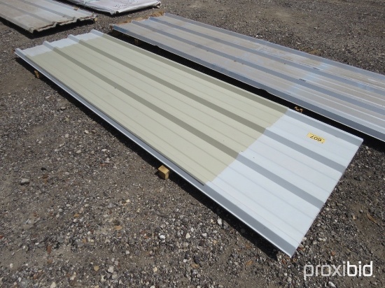 SHEETS OF TIN 9 - 10' 6", 2 - 9'8",  2 - 8'8",   2 - 8' 5",   2 - 8'2",   8 -8'