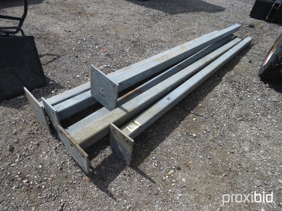 6 - 4X4 SQUARE TUBING POST
