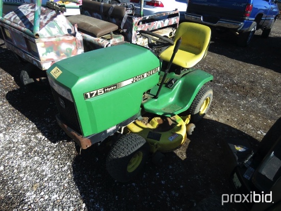 JD 175 RIDING MOWER SERIAL # M00175X018473 (NOT RUNNING)