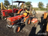 KUBOTA B7100 TRACTOR W/ 4' SHREDDER (SHOWING APPX 573 HOURS) (SERIAL # 63077)