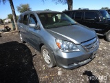 2007 HONDA ODYSSEY VIN # 5FNRL38687B102011 (SHOWING APPX 210,111 MILES) (TITLE ON HAND AND WILL BE M