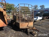 5' X 14' CATTLE TRAILER PLATE # 523A86  (LAW ENFORCEMENT IDENTIFICATION NUMBER INSPECTION ON HAND AN