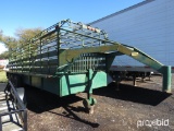 6' X 24' GOOSENECK CATTLE TRAILER (REGISTRATION RECEIPT ON HAND AND WILL BE MAILED CERTIFIED WITHIN