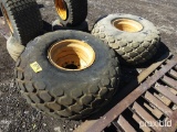 2 TIRES AND RIMS 18.4 X 15