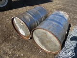 2 - 55 GALLON STEEL BARRELS