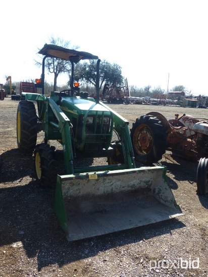 JD 5105 TRACTOR W/ JD 512 LOADER (SHOWING APPX 3,349 HOURS) (SERIAL # PY5103U006719)