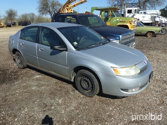 2003 SATURN CAR (NOT RUNNING) (VIN 1G8AL52F03Z140053) (TITLE ON HAND AND WILL BE MAILED CERTIFIED WI