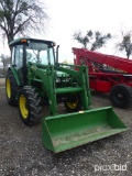 JD 5520 TRACTOR W/ JD 541 SELF LEVELING LOADER (SHOWING APPX 3,431 HOURS) (SERIAL # LV5520P356297)