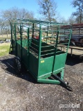 1970  4' X 8' HOMEMADE CATTLE TRAILER (LAW ENFORCEMENT IDENTIFICATION NUMBER INSPECTION FORM ON HAND
