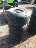 4 GOLF CART TIRES AND WHEELS