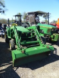 JD 3038E TRACTOR W/ JD D160 LOADER (SHOWING APPX 568 HOURS) (SERIAL # 1LV30