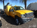 2002 FORD F550 SERVICE TRUCK (NATURAL GAS) (SHOWING APPX 56,615 MILES) (VIN
