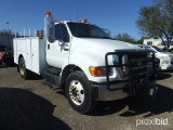 2006 FORD F750 SERVICE TRUCK (SHOWING APPX 153,655 MILES) ( VIN # 3FRWF75YX