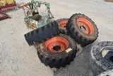 4 - SKID STEER TIRES AND RIMS