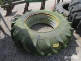 1 - 18.4 X 34 TIRE AND RIM