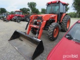 KUBOTA M9000 TRACTOR W/ BUSH HOG 4045 LOADER (SHOWING APPX 1,587 HOURS) (SERIAL # 57882)