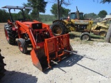 KUBOTA M4030 SU TRACTOR W/ LOADER BUCKET AND HAY SPEAR (SHOWING APX 1,837 HOURS) (SERIAL # 20063)