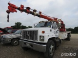 1999 CHEVROLET C7500 TRUCK W/ PHOENIX 100 CRANE (SHOWING APPX 308,524 MILES) (VIN # 1GBM7H1CXXJ10250