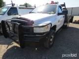 2007 DODGE 3500 PICKUP (DIESEL) (SHOWING APPX 276,294 MILES) (3D6WG46A37G803320) (TITLE ON HAND AND