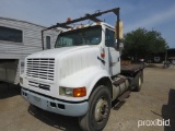 1996 IH 8100 FLATBED TRUCK W/ TULSA WINCH W/ CABLE (VIN # 1HSHBAHN5TH321015)  (TITLE ON HAND AND WIL