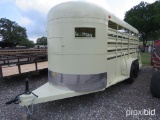 1975 16' CATTLE TRAILER (REGISTRATION RECEIPT ON HAND AND WILL BE MAILED CERTIFIED WITHIN 14 DAYS AF
