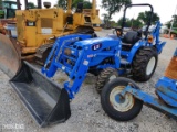 LS MT225E TRACTOR W/ LS LL3300 LOADER & LS LB1100 BACKHOE (SHOWING APPX 25 HOURS) (SERIAL # G38RF017